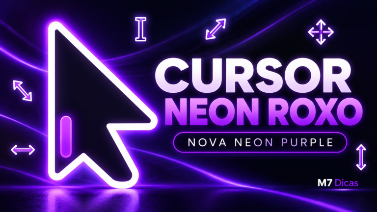 Cursor neon roxo para Windows: NOVA Neon Purple e veja como instalar