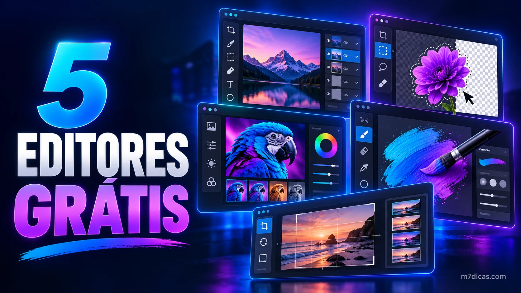 Editores de imagem grátis como alternativas ao Photoshop