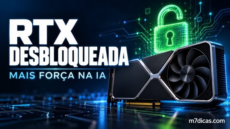Ilustração de placa GeForce com símbolo de desbloqueio para tarefas de inteligência artificial